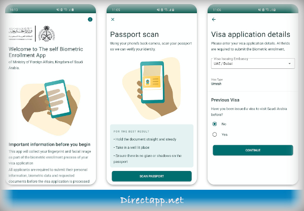 تحميل تطبيق Saudi Visa Bio للاندرويد برابط مباشر